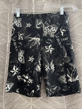 No Boundaries Black and White Graphic Swim Board Shorts